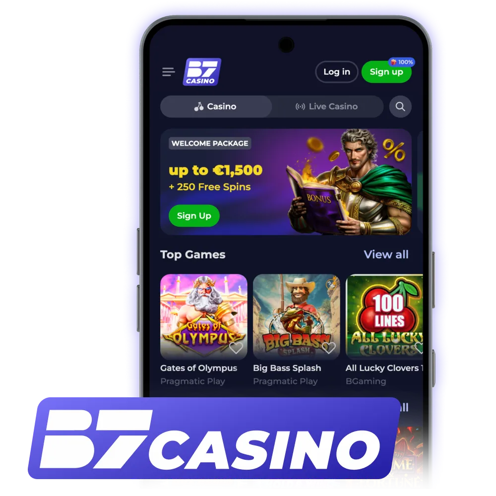 Play and win anywhere with B7 Casino App now.