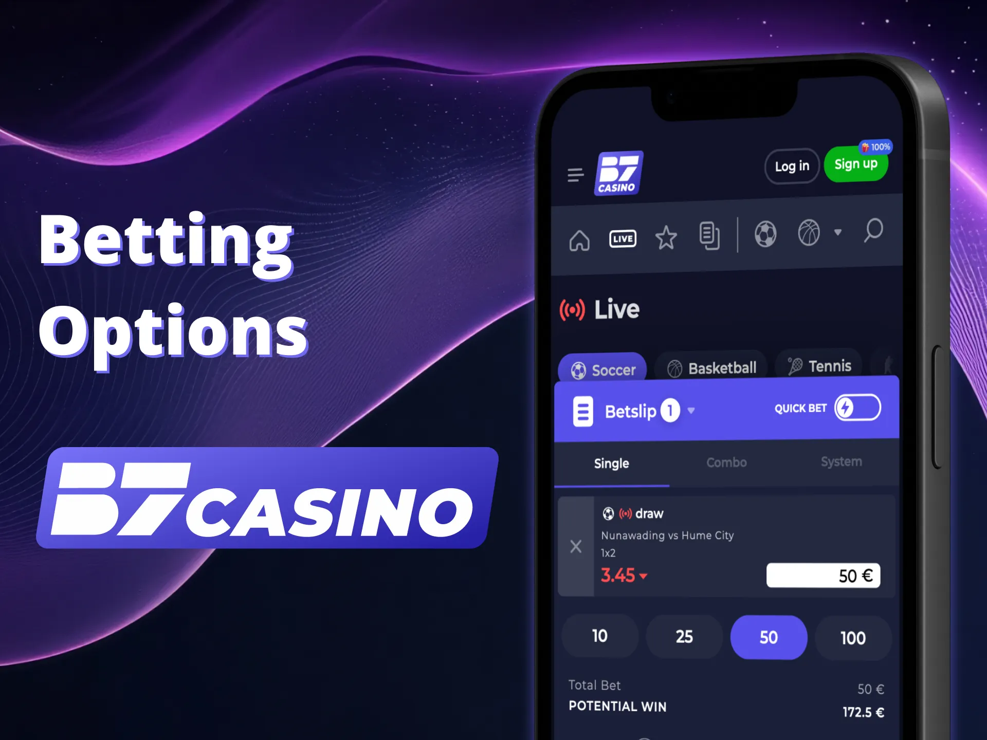 Explore top bets in B7 Casino App now.