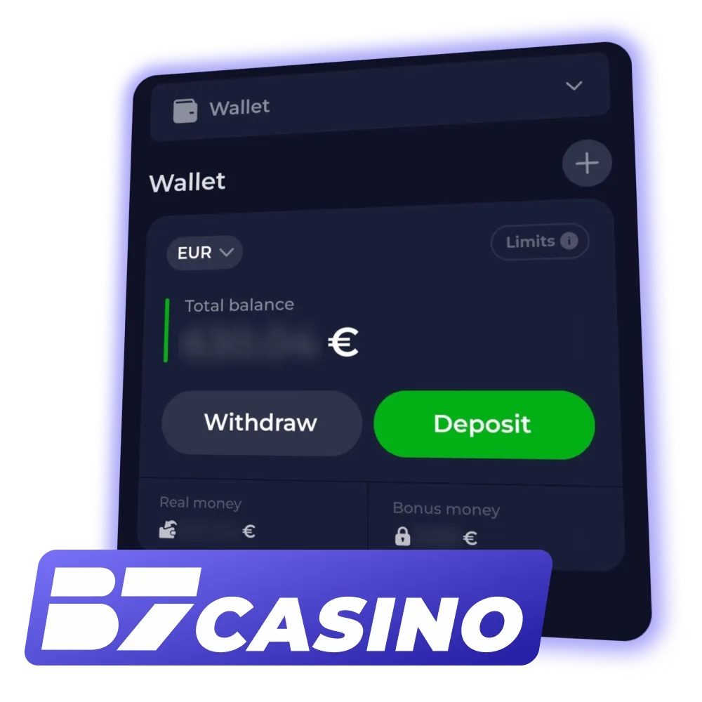 Use trusted payments and win at B7 Casino.